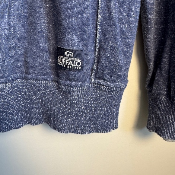 Buffalo David Bitton Women's Criss-Cross Mock Hoodie Sweatshirt Purple Large - Picture 3 of 16